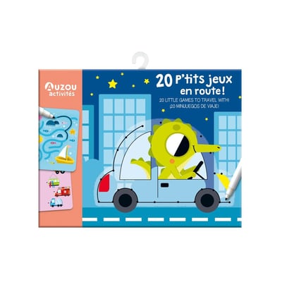 Ma pochette de jeux - 20 p'tits jeux - en route ! EDITIONS AUZOU