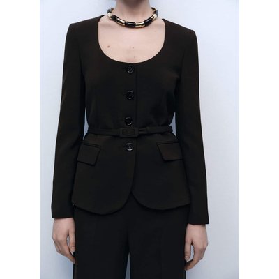 Blazer costume ceinture MANGO