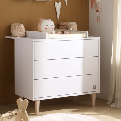 Commode 3 tiroirs pieds bois SAUTHON