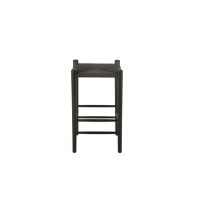Tabouret de bar en corde et bois - LEO HELLIN, DEPUIS 1862
