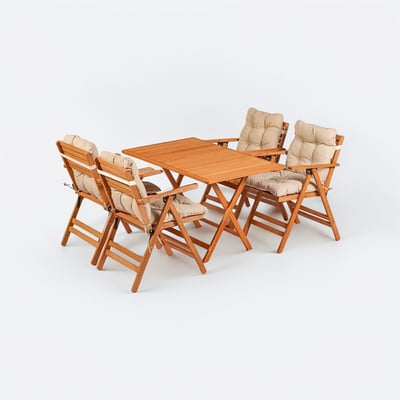 Комплект из садового столика и набора кресел, 5 шт My009 V2 / МИ009 V2 SO'HOME