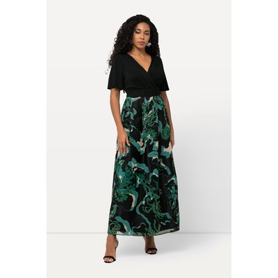Robe maxi en matière dévorée, coupe trapèze ULLA POPKEN