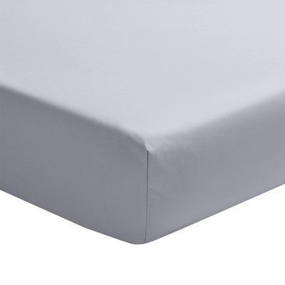 Drap housse uni en satin de coton, bonnet de 30cm, PALAZZO ESSIX