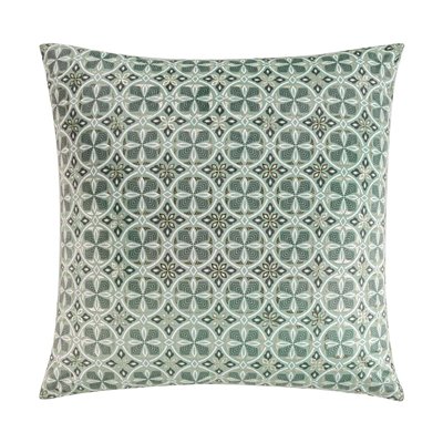 Housse de Coussin 60 x 60 cm Ethnic Joan kaki DOUCEUR D'INTÉRIEUR