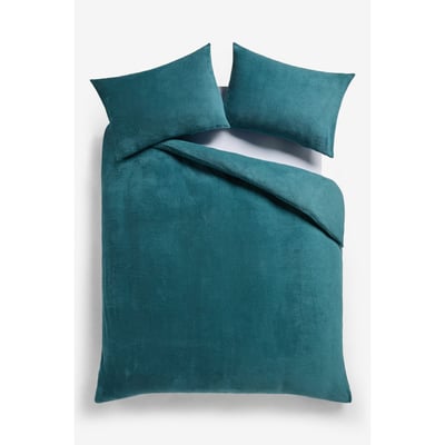 Housse de couette et taie oreiller en polaire NEXT