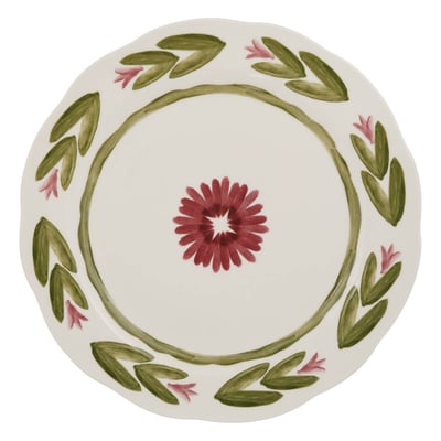 Lot de 6 assiettes plates rondes en porcelaine MONA ATMOSPHERA