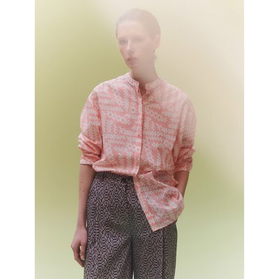 Chemise large imprimée, col mao, Nina MAPOÉSIE X LA REDOUTE