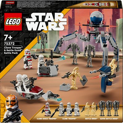 Star Wars Pack de combat des Clone Troopers™ et Droïdes de combat LEGO