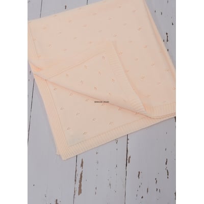 Couverture bébé mailles ajourées LA MANUFACTURE DE LAYETTE