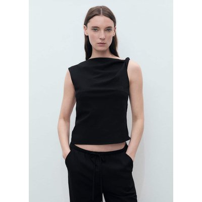 Top asymétrique à bretelle drapé MANGO