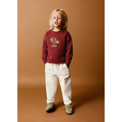 Pantalon en velours côtelé et coton MANGO BABY