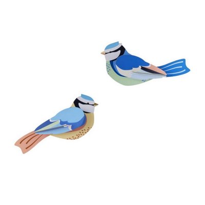 Oiseaux décoration murale mésanges  Blue Tits set de 2 STUDIO ROOF