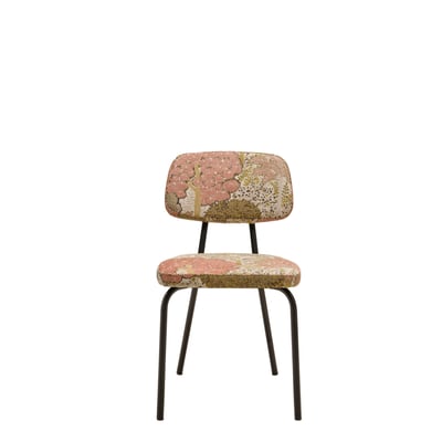 Chaise en Velours uni Dalila et passepoil noir YSABEAU MADURA