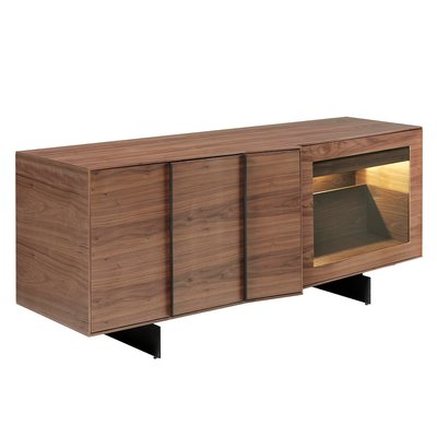 Buffet de noyer avec éclairage intérieur led ANGEL CERDA