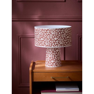 Lampe à poser en lin et coton - imprimé Fauve CYRILLUS