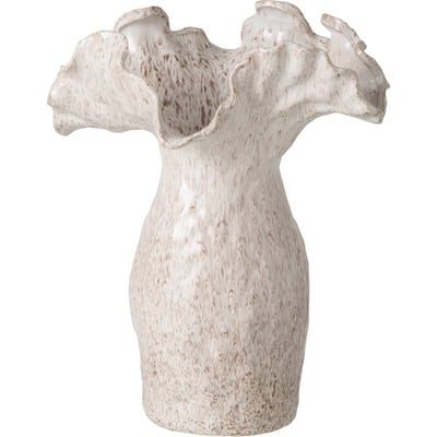 Vase en poterie à bord ondulé RECOLLECTION