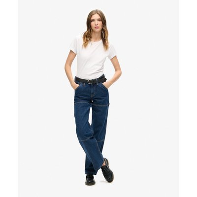 Jean Carpenter taille mi-haute en denim de coton bio SUPERDRY