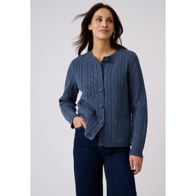 Gilet-veste torsadé 100% laine DAMART