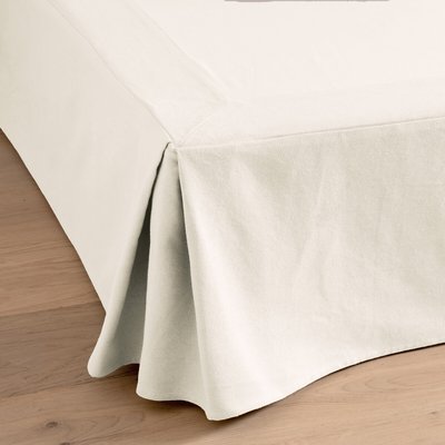Cache sommier uni pur coton Panama LA REDOUTE INTERIEURS