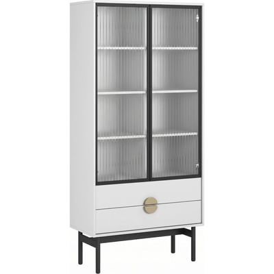 Vitrine haute 2 portes 2 tiroirs STOON RECOLLECTION