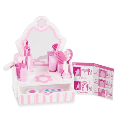 Coiffeuse en bois avec accessoires MELISSA & DOUG