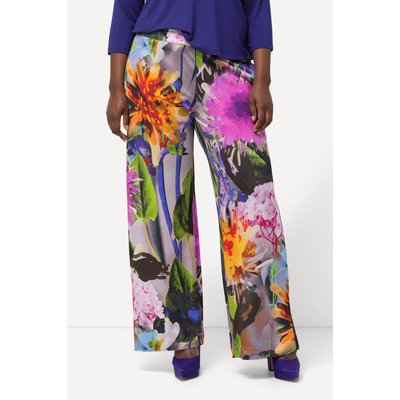Pantalon en tissu fluide slinky à fleurs ULLA POPKEN