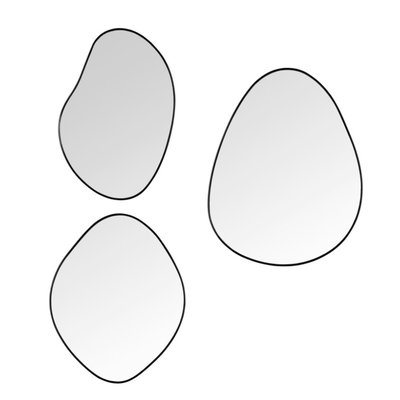 Lot de 3 miroirs Viola, design organique BOITE A DESIGN