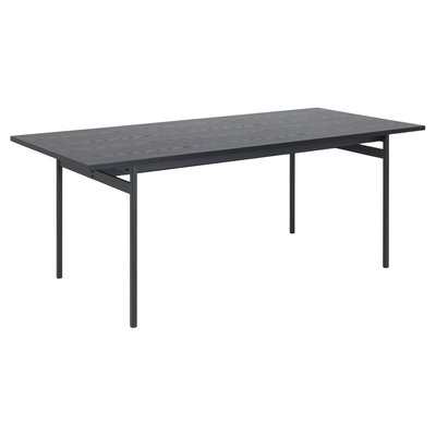 Table à manger rectangulaire en mélaminé et Métal 4 à 6 convives TOILINUX