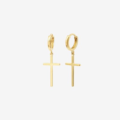 Paire de boucles d'oreilles créoles doré à l'or fin LATINE CAROLINE NAJMAN