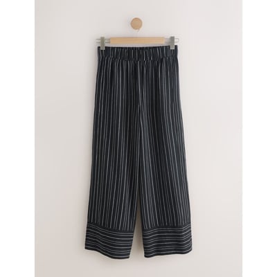 Pantalon en mélange de lin coupe large NEXT