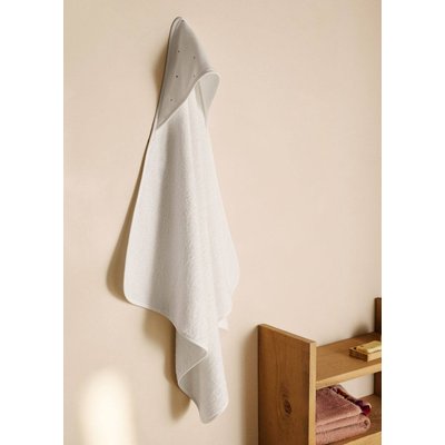 Drap de bain enfant à broderie à pois MANGO HOME