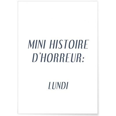 Affiche 'Histoire d'horreur' L'AFFICHERIE