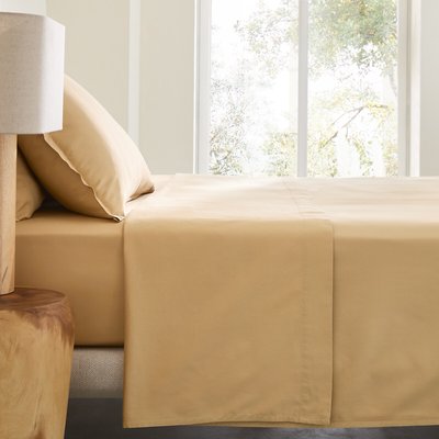 Drap plat en satin de coton lavé, Saria AM.PM