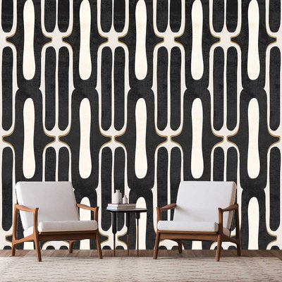 Papier peint chic des années 70 HEXOA