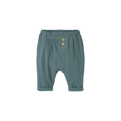 Pantalon coupe sarouel en gaze de coton VERTBAUDET
