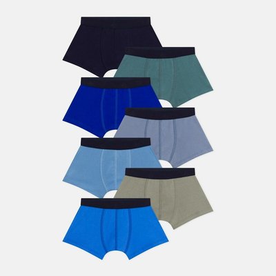 Lot de 7 boxers en coton PETIT BATEAU