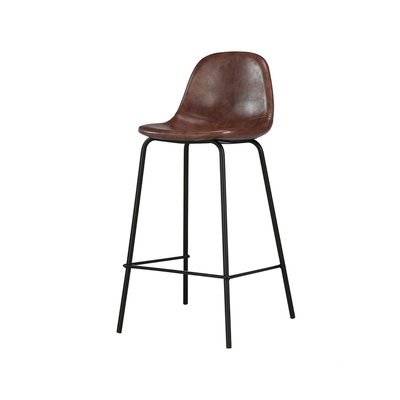 Chaise pour îlot central 65 cm en cuir synthétique (à l'unité) - HENRIK RENDEZ-VOUS DÉCO