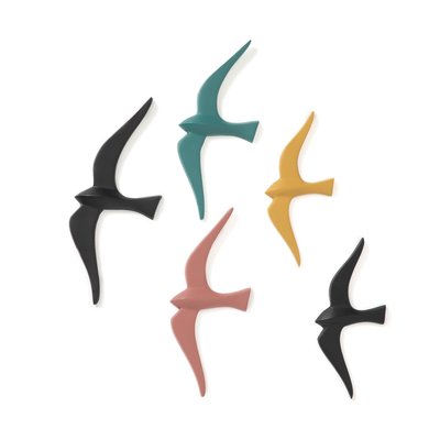 Set van 3 decoratieve vogels voor aan de wand, Tuga LA REDOUTE INTERIEURS