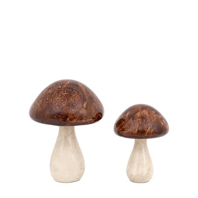 Set of 2 Ceramic Mushrooms ÉDITÉ