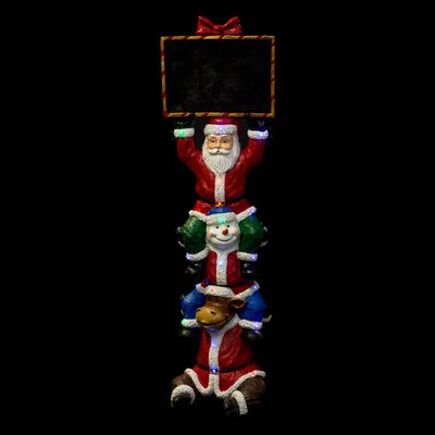 Résine LED Père Noël + Amis 150 cm 20 LED FEERIC LIGHTS & CHRISTMAS