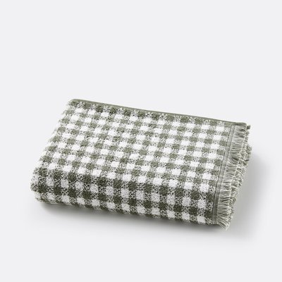 Dinan Gingham Terry Bath Sheet LA REDOUTE INTERIEURS