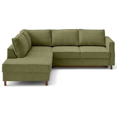 Canapé d'Angle Convertible en Tissu velours relief 5 places - JAKE LISA DESIGN