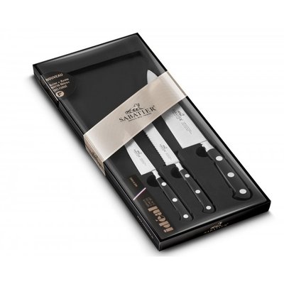 Coffret sabatier idéal inox 3 couteaux forgés made in France pour vos SABATIER