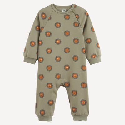 Combinaison longue en molleton, imprimé têtes de lion LA REDOUTE COLLECTIONS