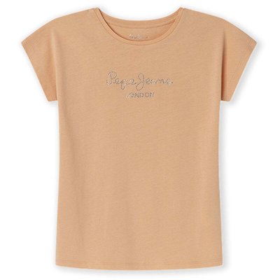 T-Shirt Coupe Regular À Logo En Strass PEPE JEANS
