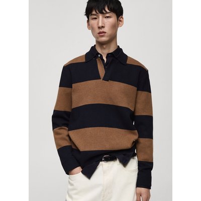 Pull-over polo motif rayé MANGO MAN