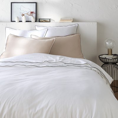 Housse de couette satin de coton lavé, Victor uni LA REDOUTE INTERIEURS