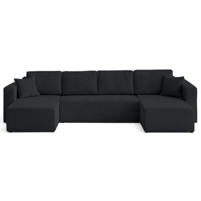 Canapé Panoramique Convertible Velours texturé 7 places - TOPAZE LISA DESIGN