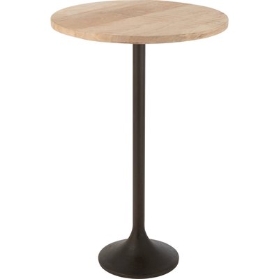 Table bar métal et bois de manguier naturel  élégance moderne RECOLLECTION