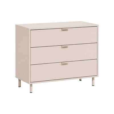 Commode décor bois et métal 3 tiroirs ELLIE SWEEEK